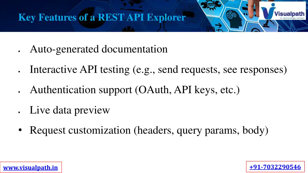 key features of a rest api explorer