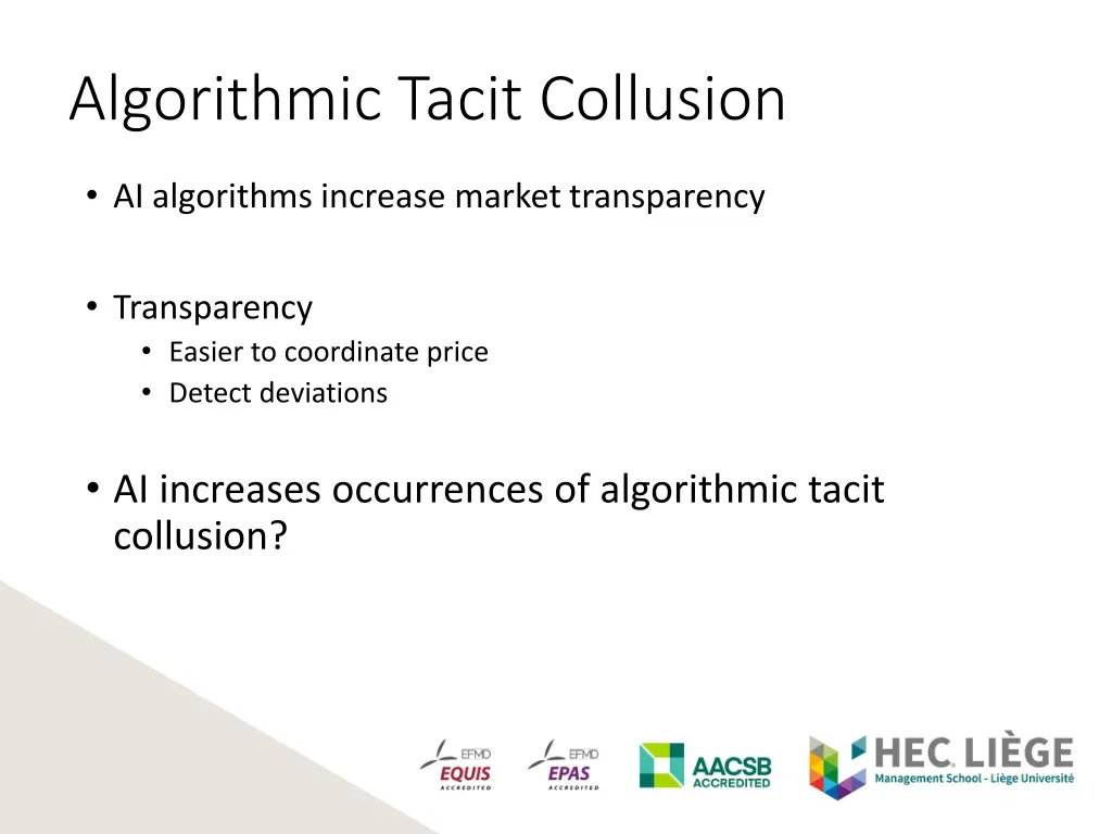 algorithmic tacit collusion 1