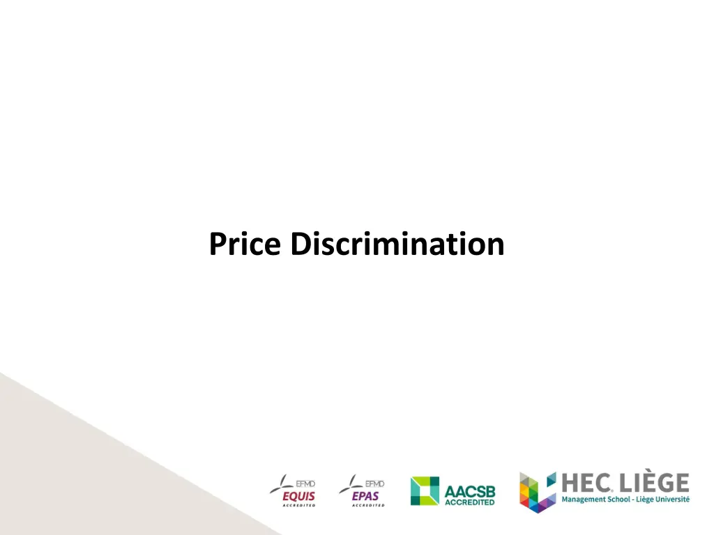 price discrimination