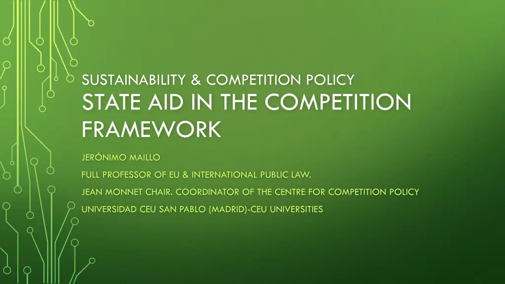 sustainability competition policy state