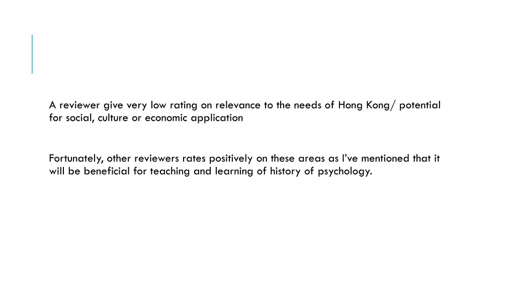 a reviewer give very low rating on relevance