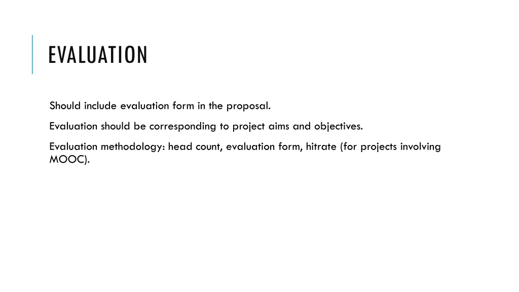 evaluation