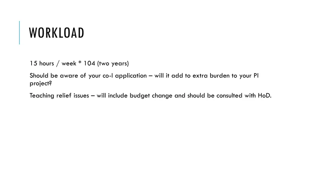 workload