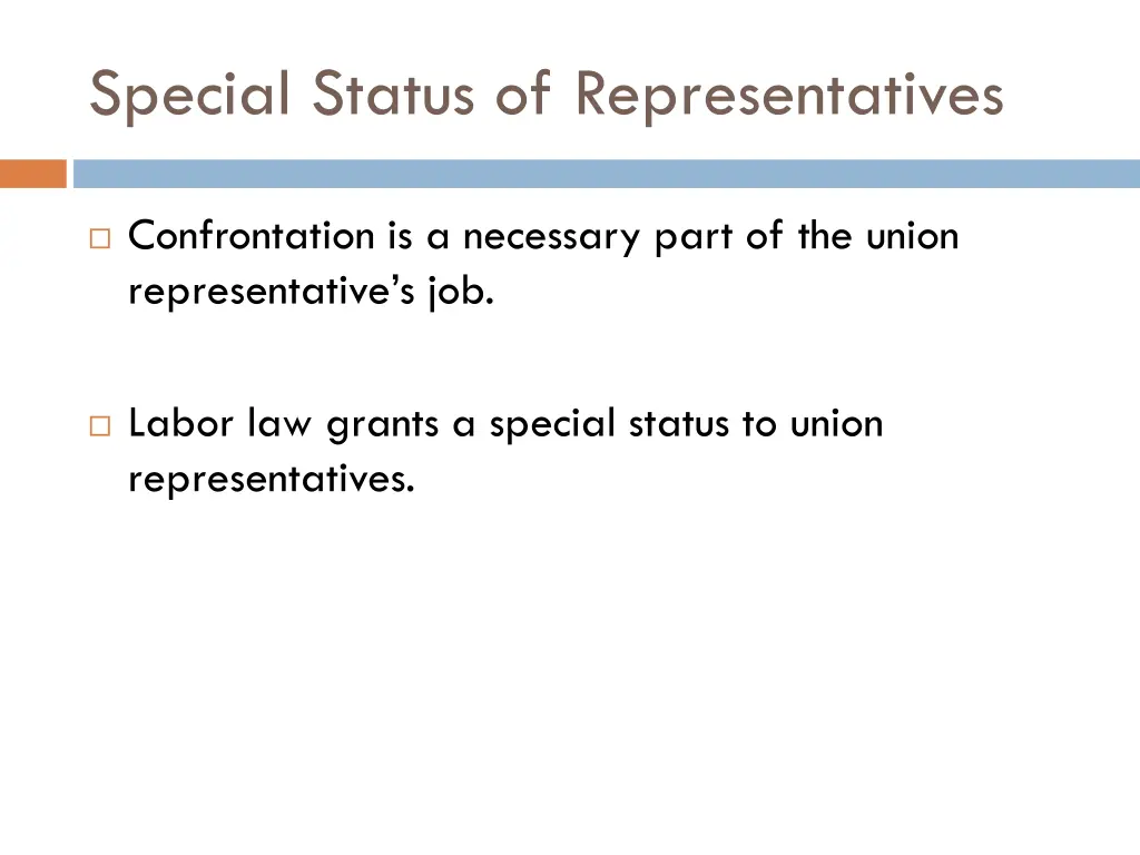 special status of representatives 2