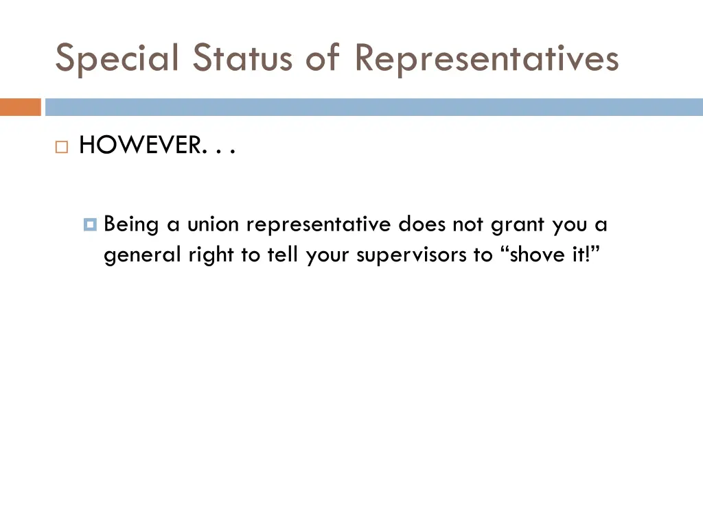 special status of representatives 7