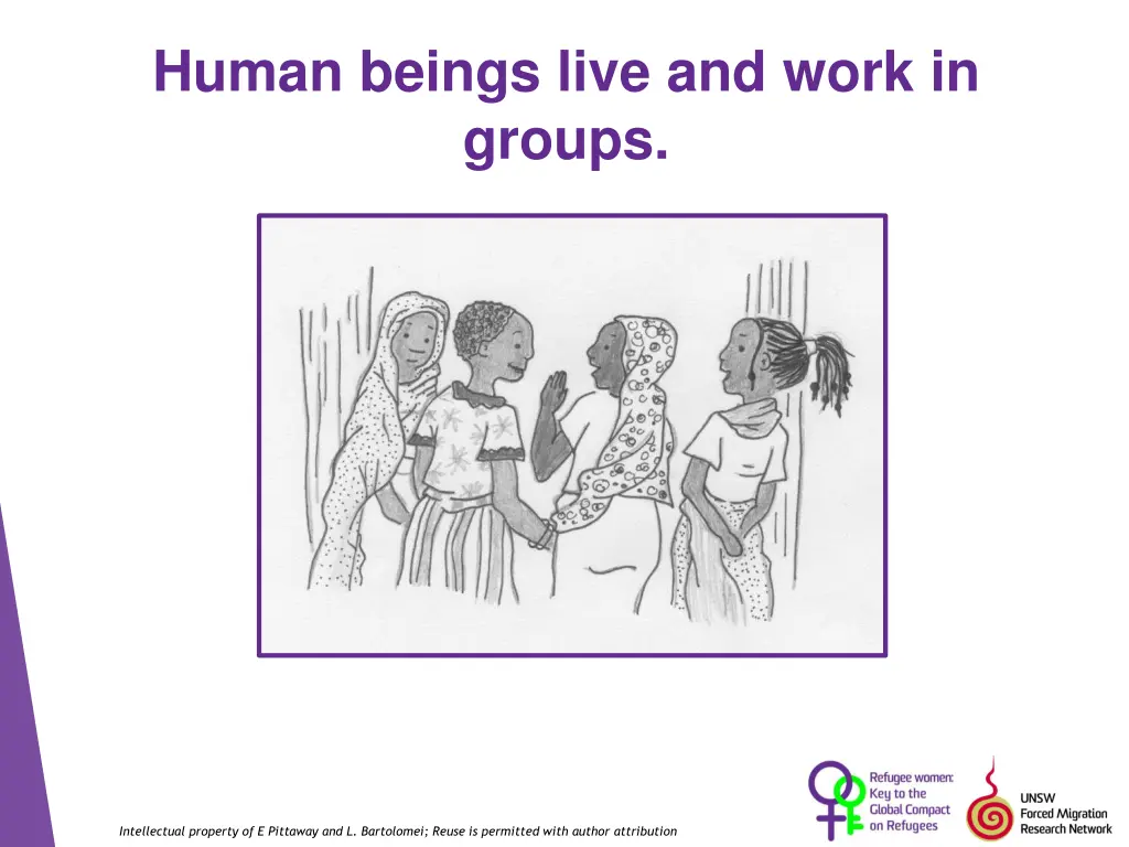 human beings live and work in groups