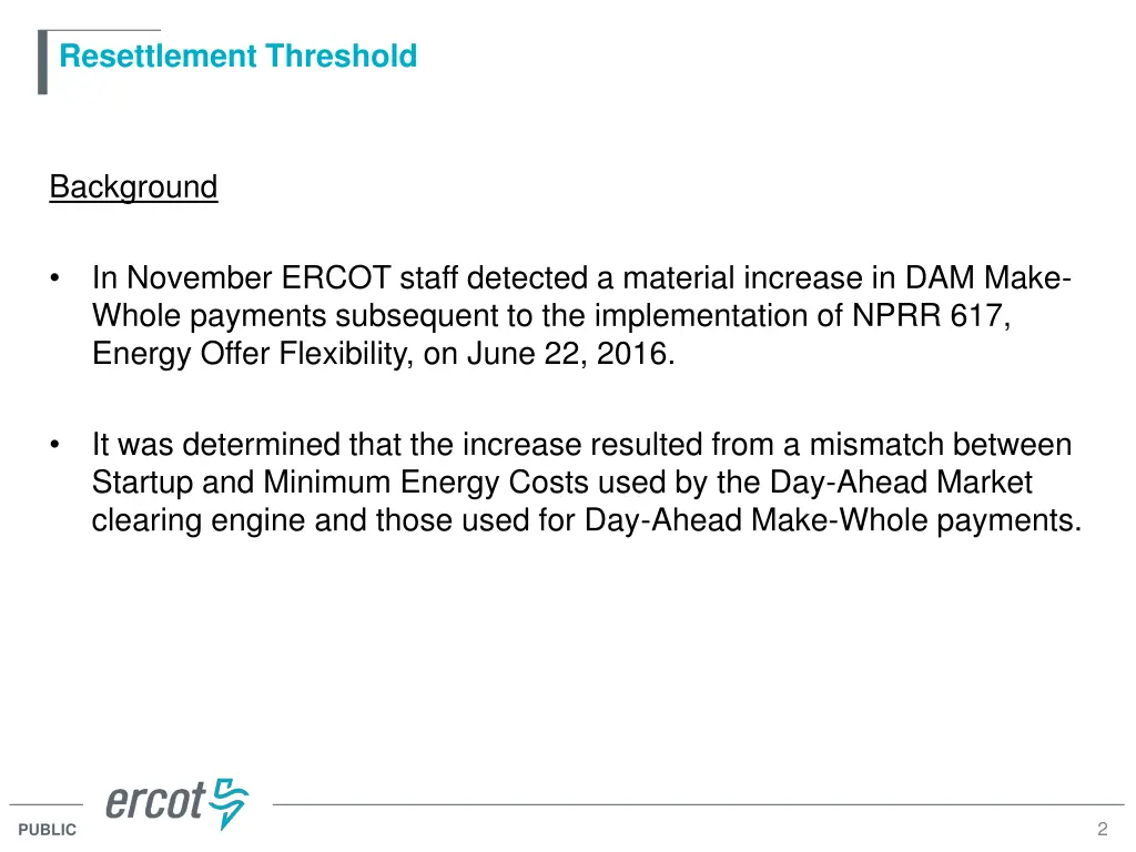 resettlement threshold 1