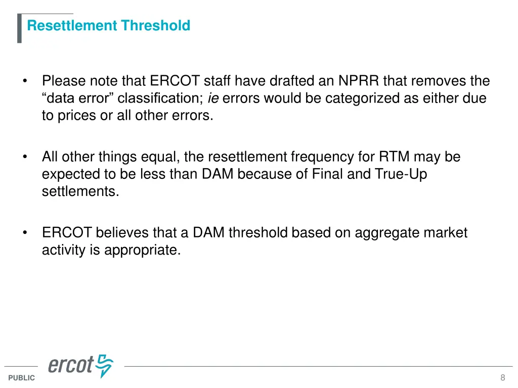 resettlement threshold 7