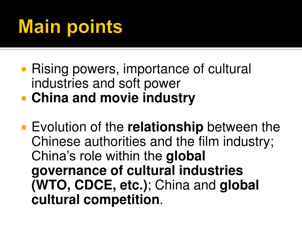 rising powers importance of cultural industries