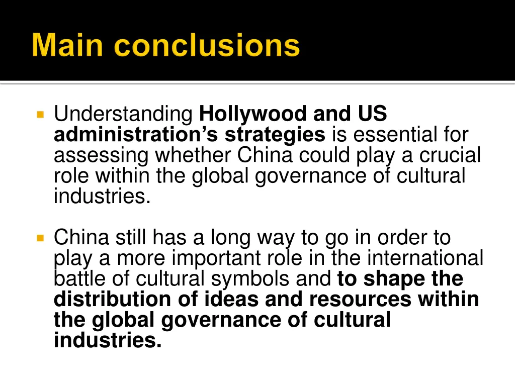 understanding hollywood and us administration