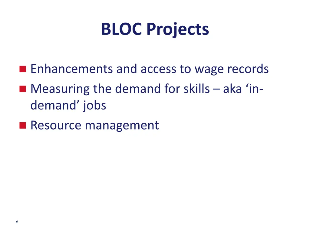 bloc projects