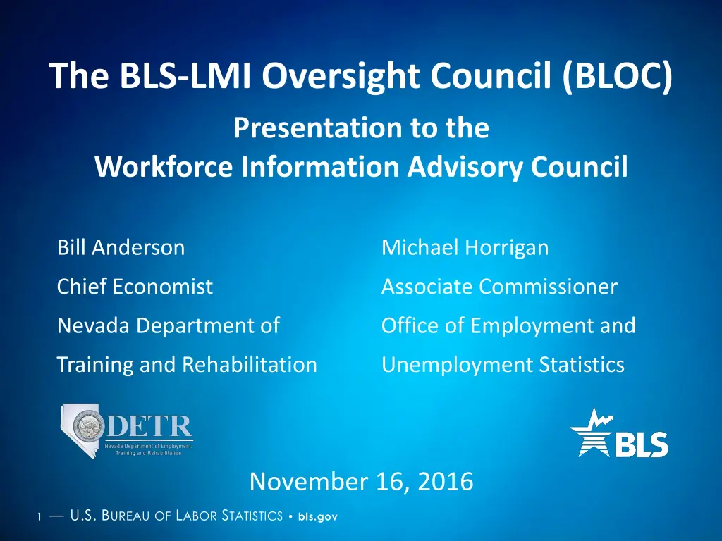 the bls lmi oversight council bloc presentation
