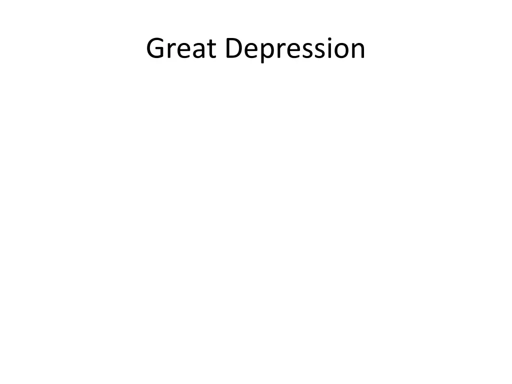 great depression