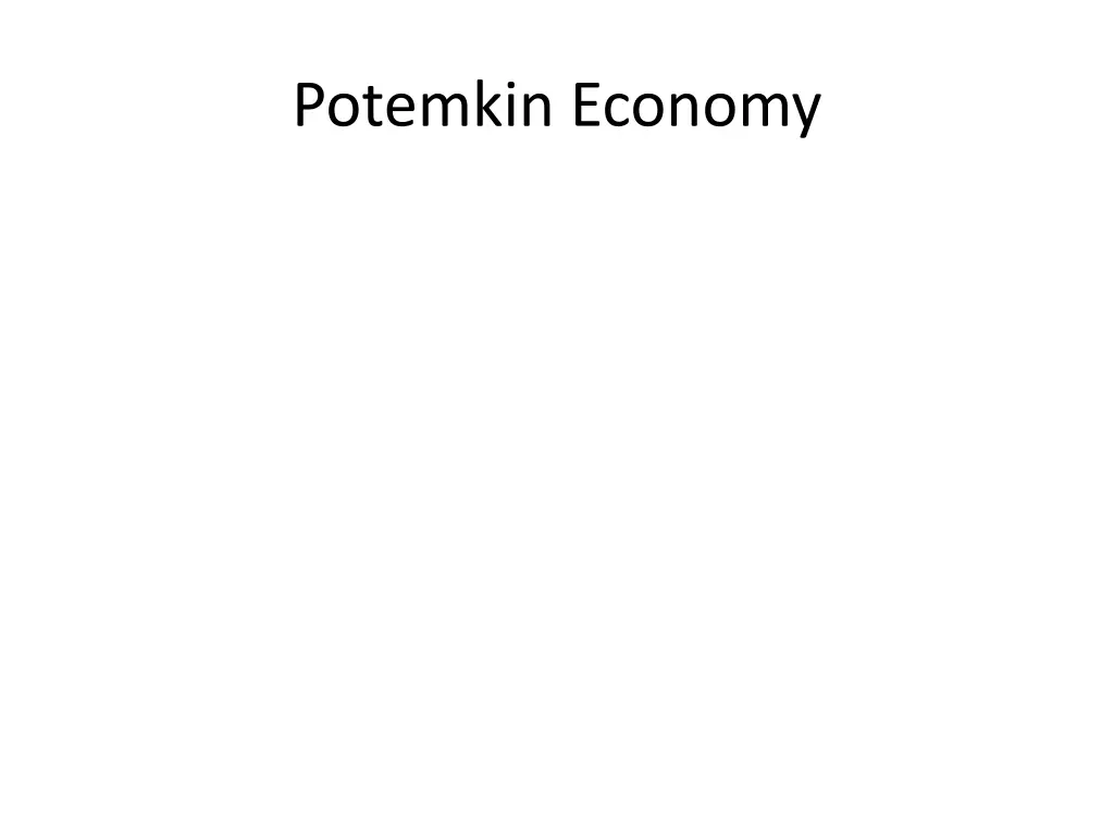 potemkin economy