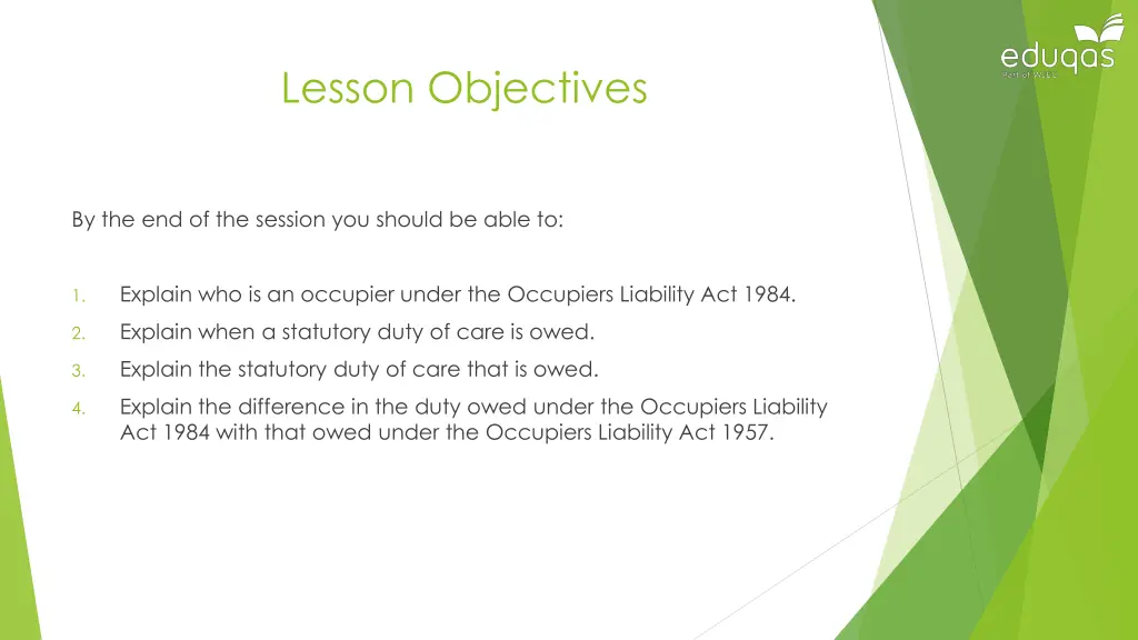 lesson objectives
