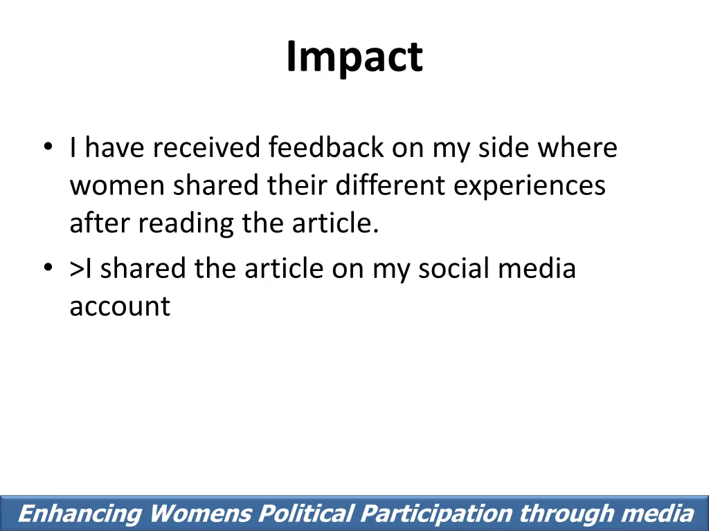 impact