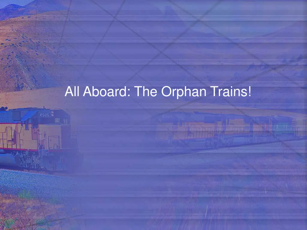 all aboard the orphan trains