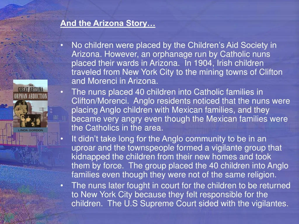 and the arizona story