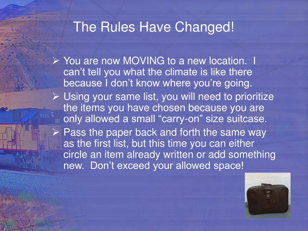the rules have changed