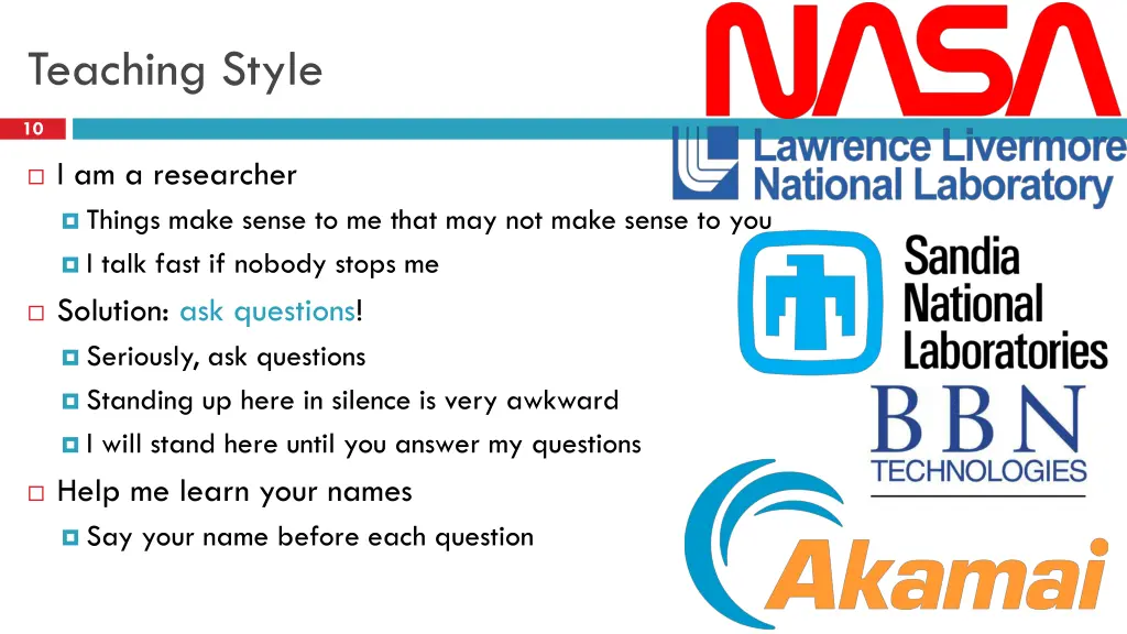 teaching style