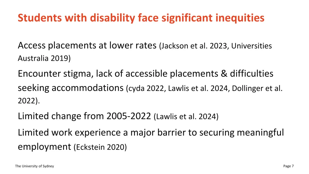 students with disability face significant