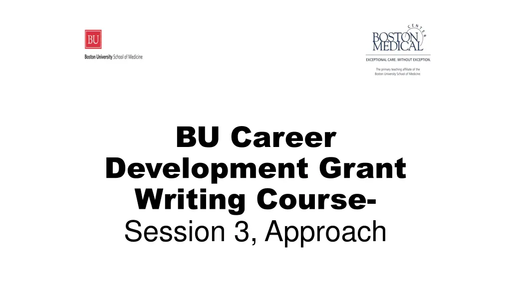 bu career development grant writing course