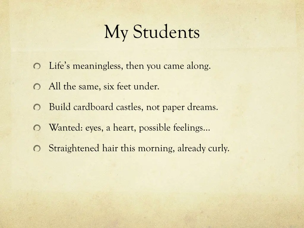 my students