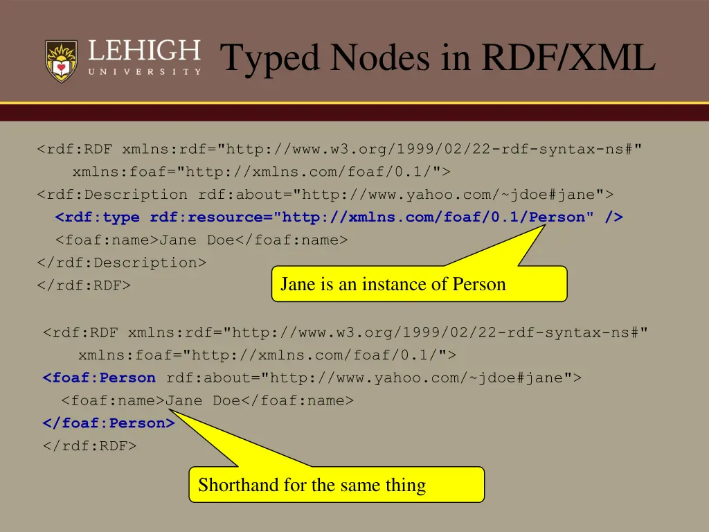 typed nodes in rdf xml