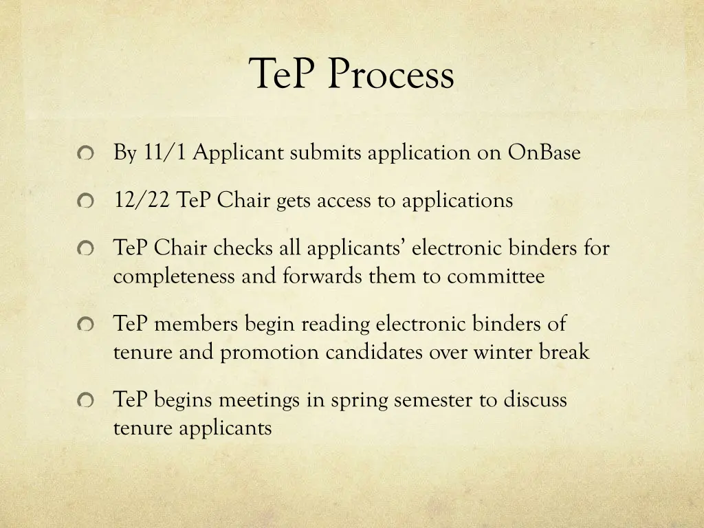 tep process