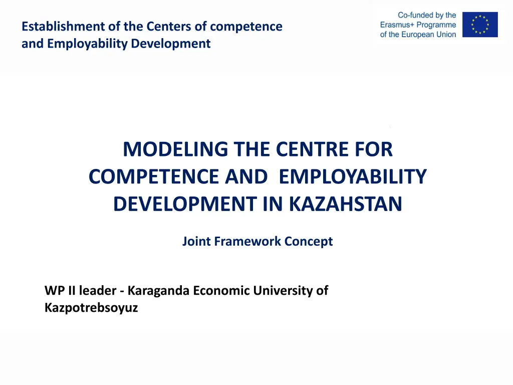 establishment of the centers of competence
