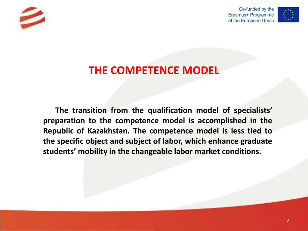 the competence model