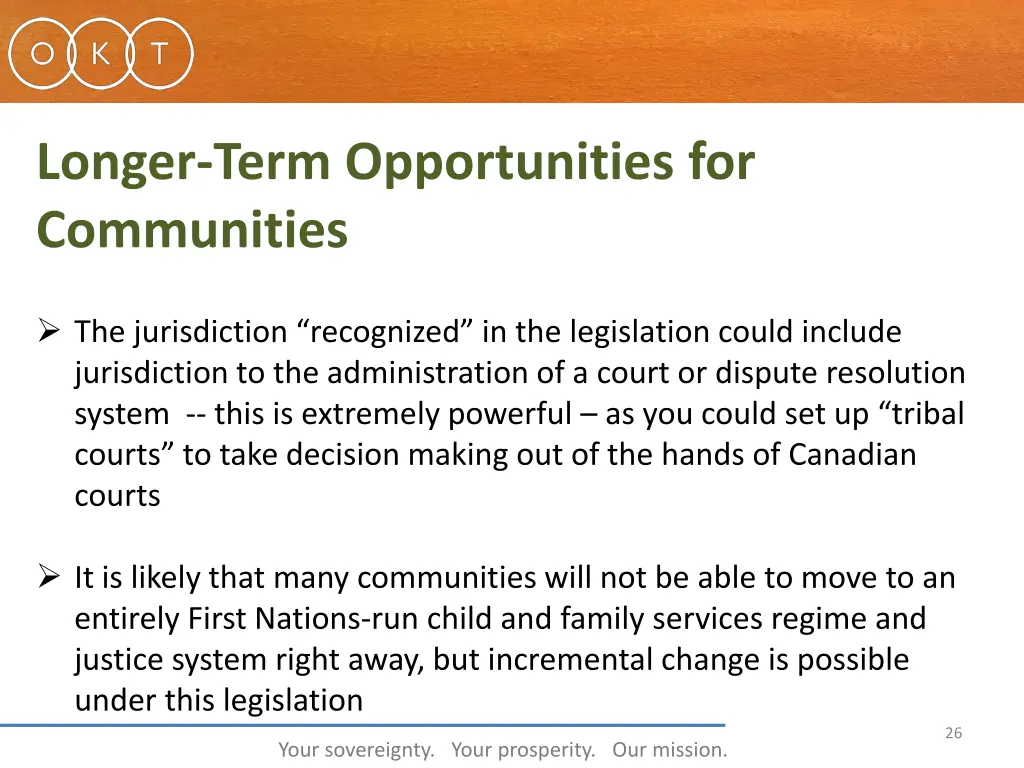 longer term opportunities for communities 1