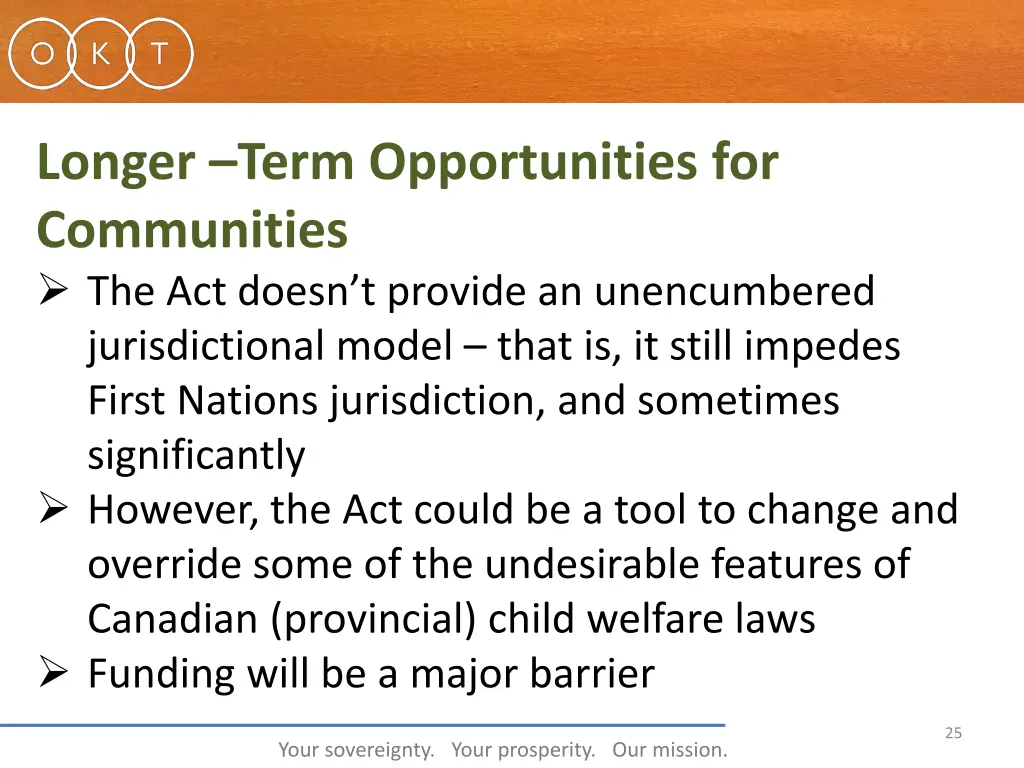 longer term opportunities for communities