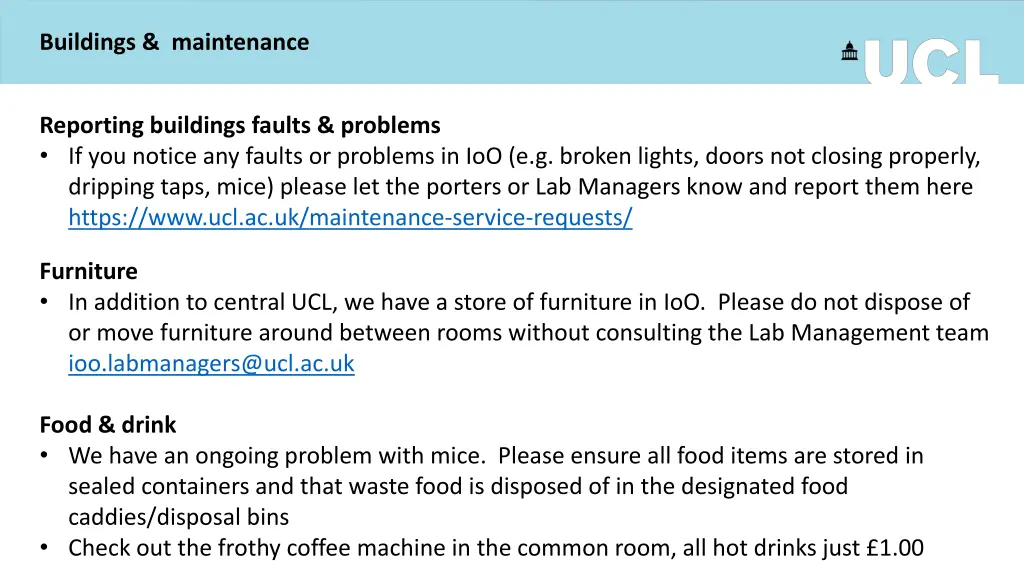 buildings maintenance