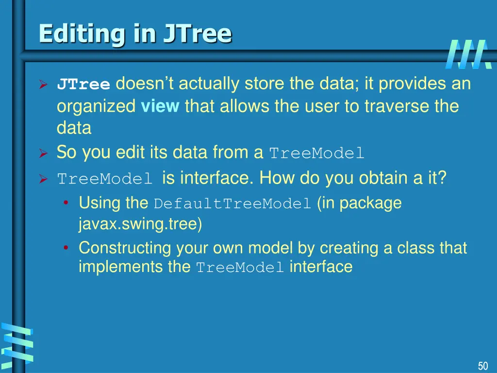 editing in jtree