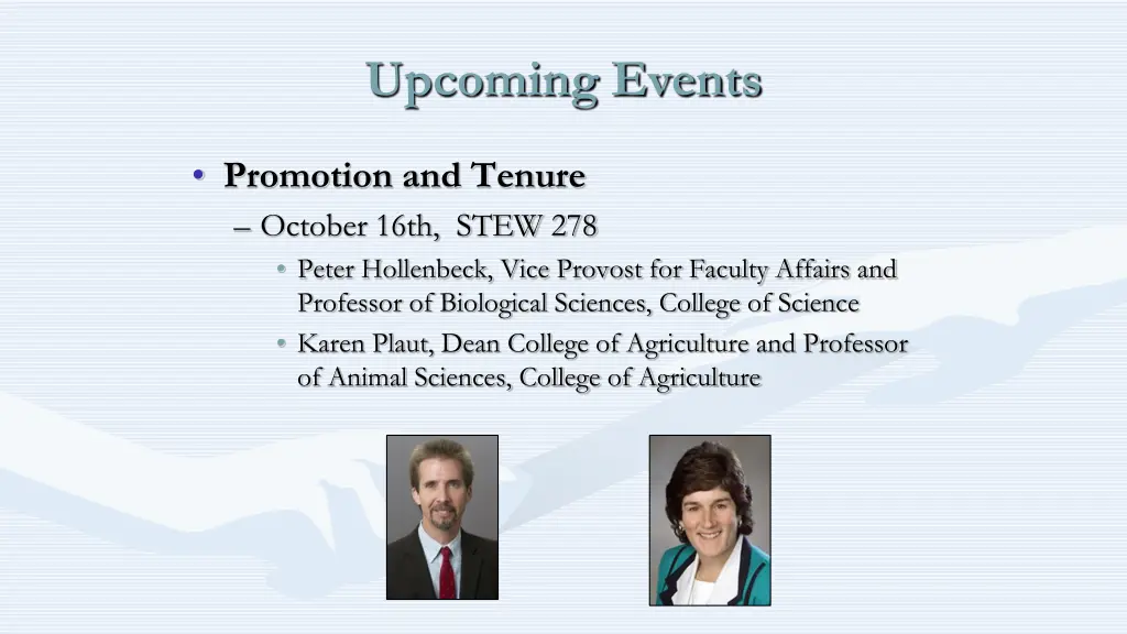 upcoming events
