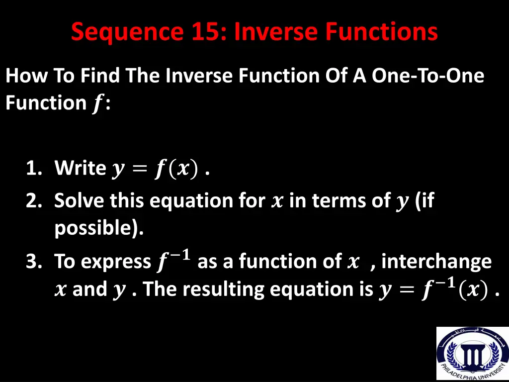 sequence 15 inverse functions 1