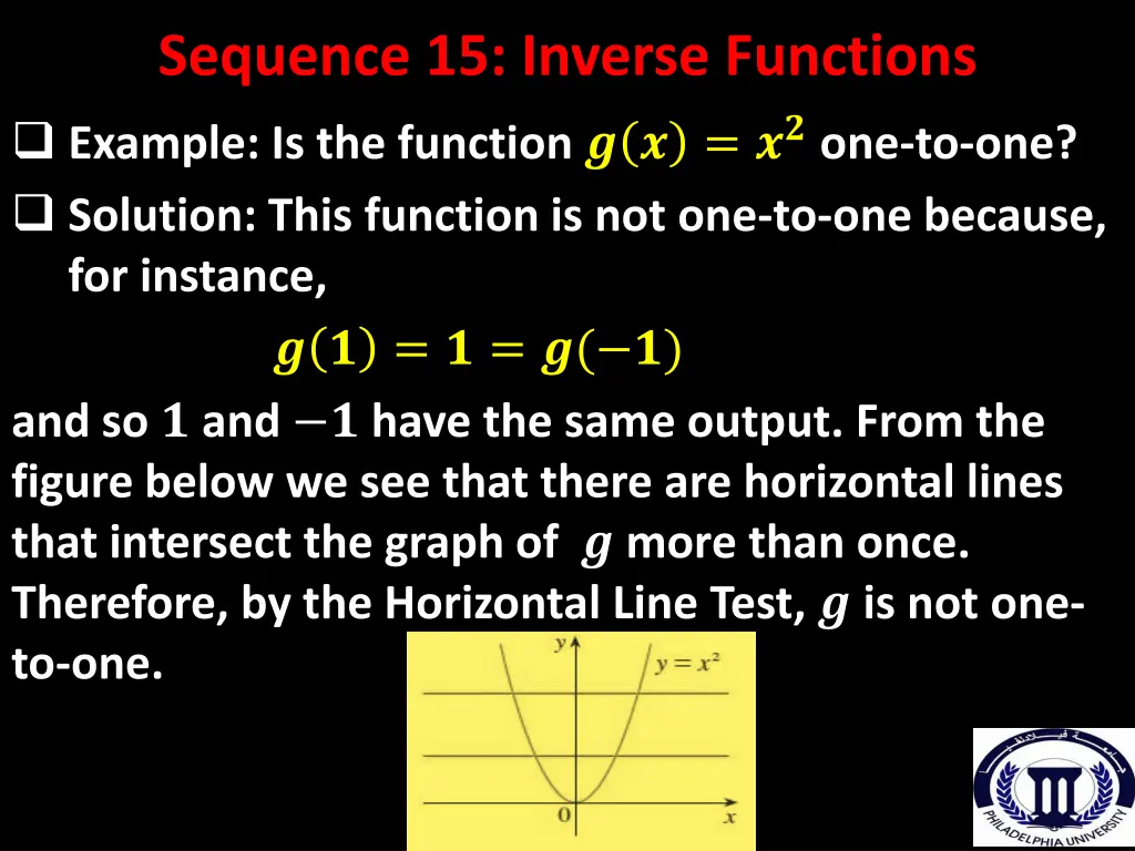 sequence 15 inverse functions example 1