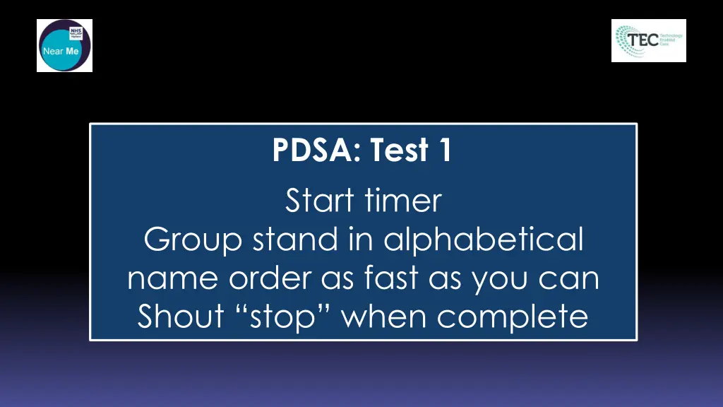 pdsa test 1 start timer