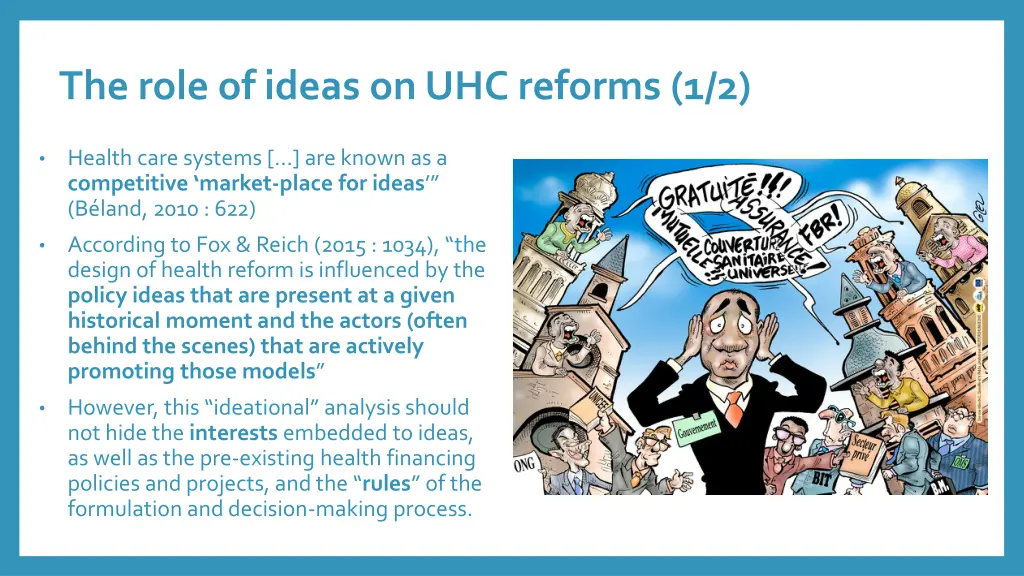the role of ideas on uhc reforms 1 2