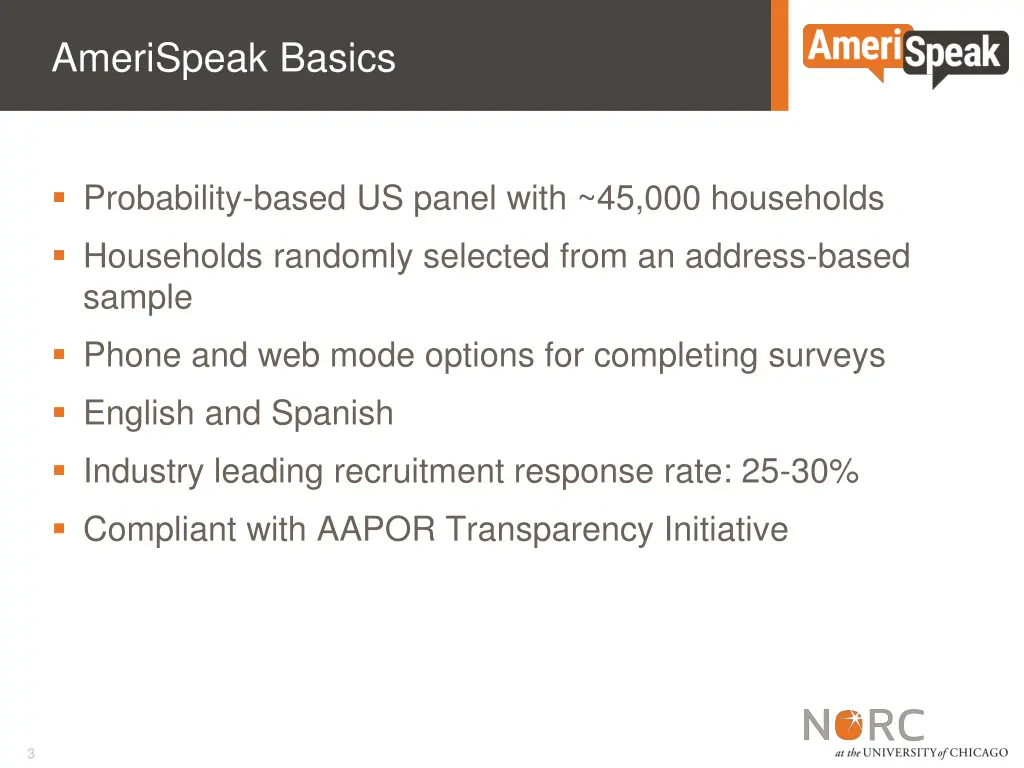 amerispeak basics
