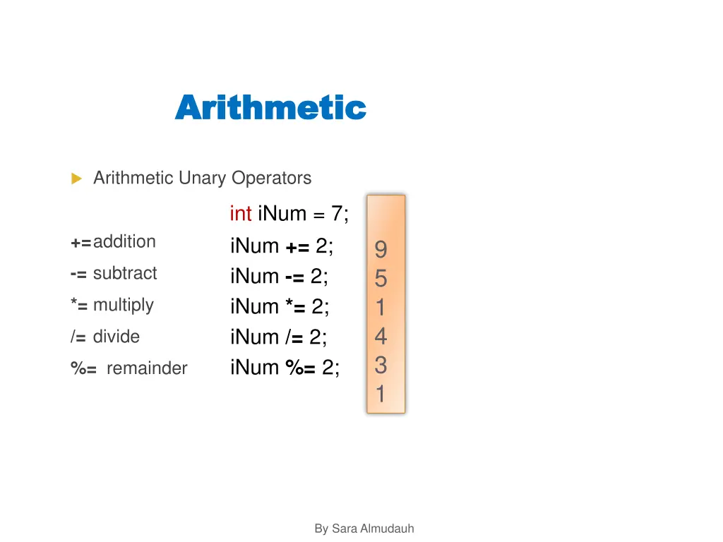 arithmetic arithmetic
