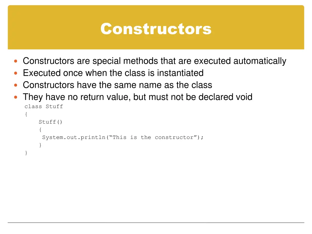 constructors