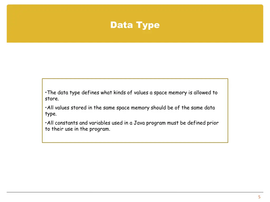 data type