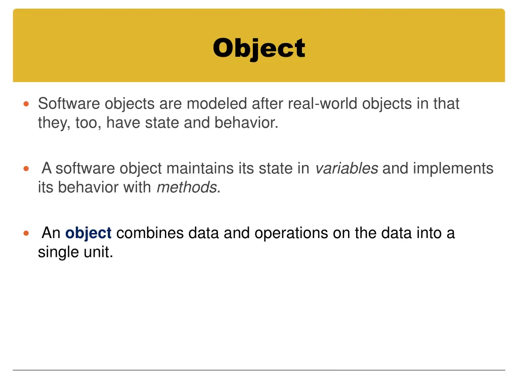 object