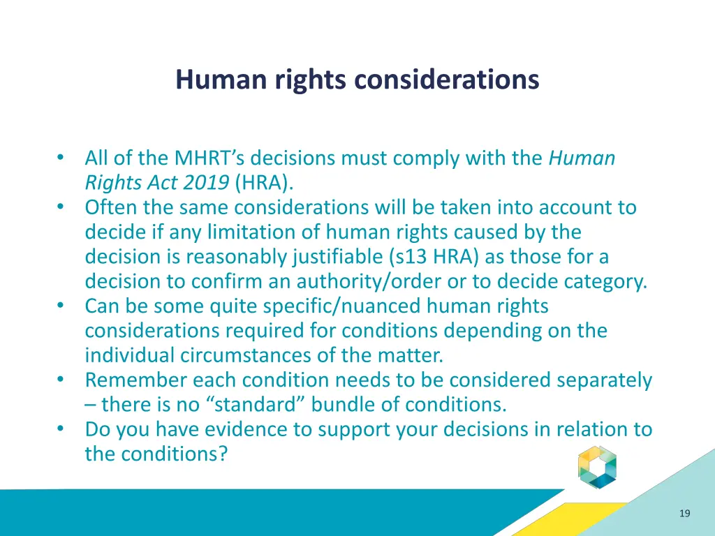human rights considerations