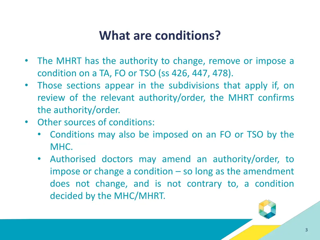what are conditions