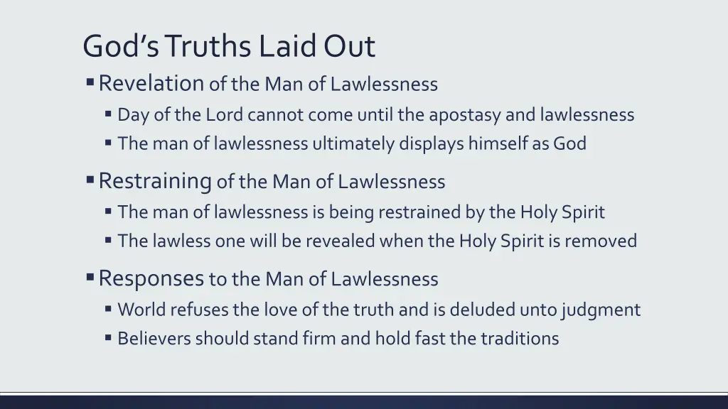 god s truths laid out revelation