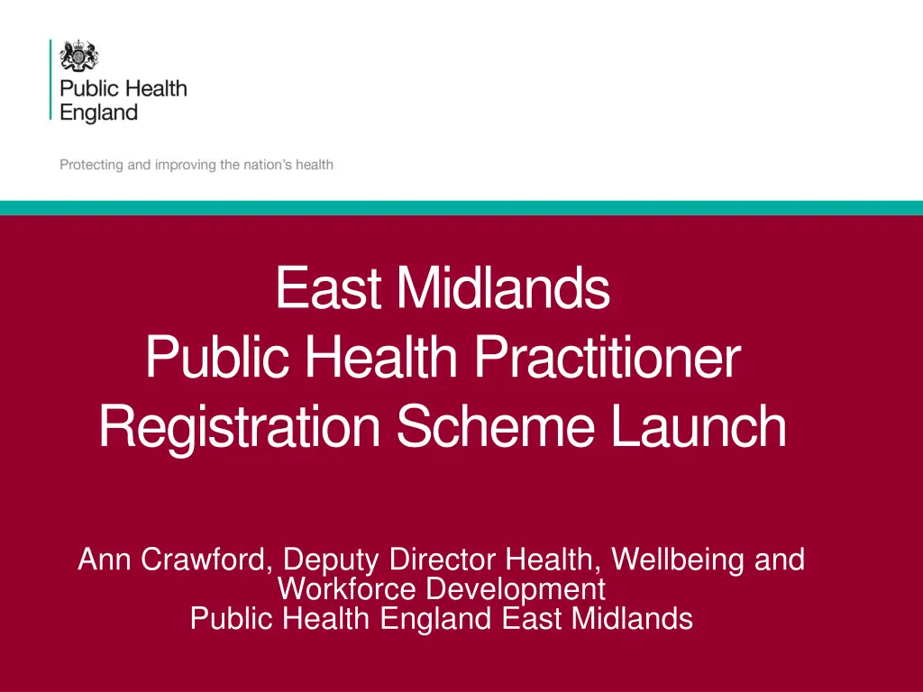 east midlands public health practitioner