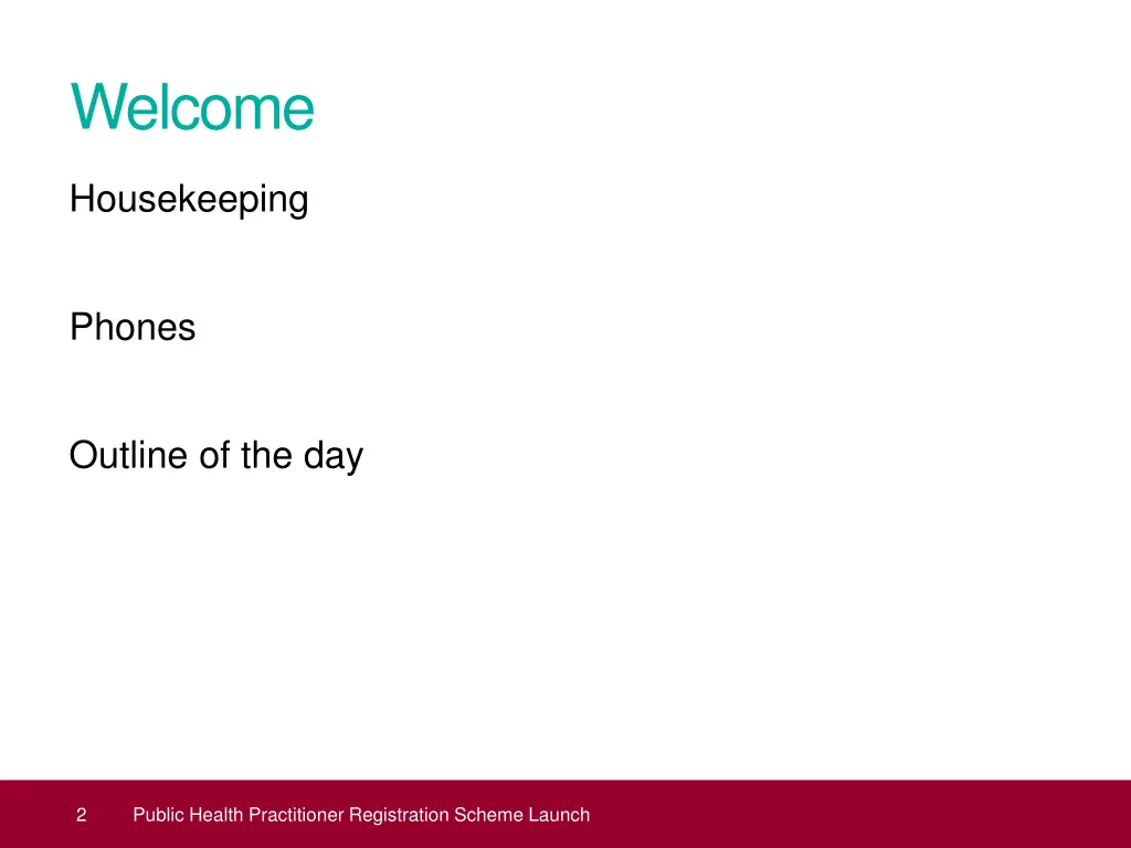welcome